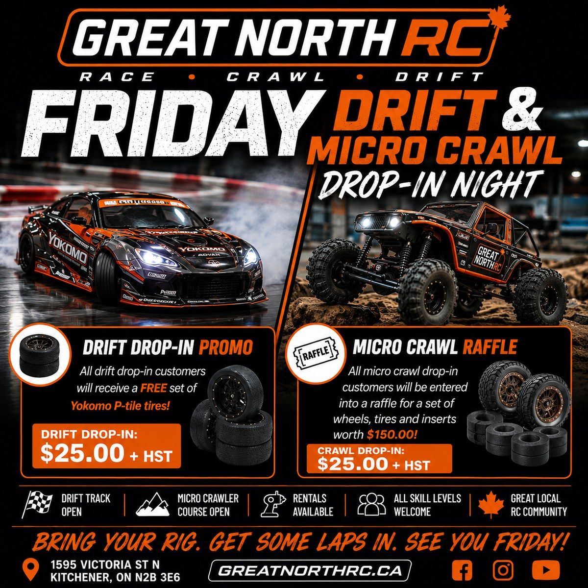 Friday Drift & Micro Crawl Drop-In Night